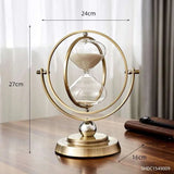 European Style Luxury White Sand Rotating Hourglass - Julia M LifeStyles