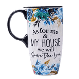 EVERGREEN American Mug with Lid Drinking Cup Large Capacity Couple Ceramic Vehicle-Mounted Home Use Coffee Cup - Julia M LifeStyles