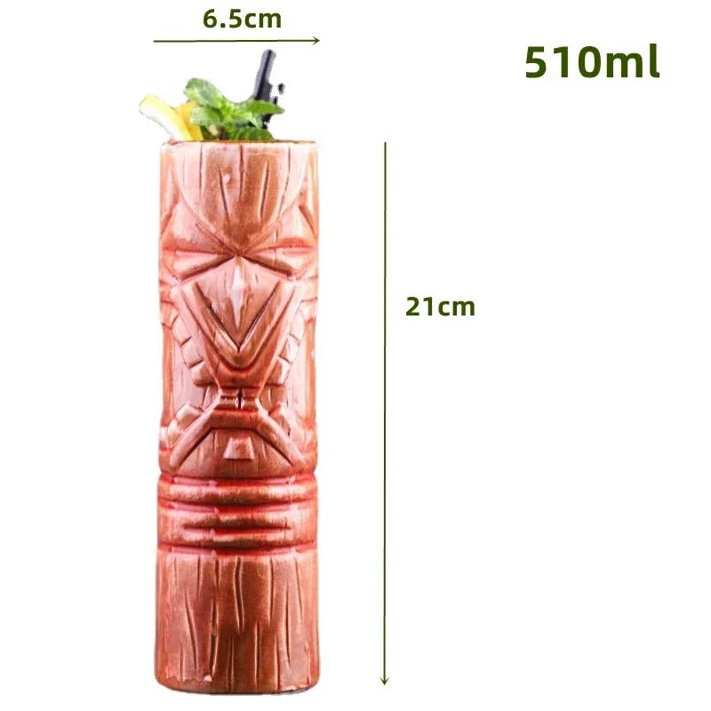 Exotic Tiki Ceramic Cocktail Mug - Julia M LifeStyles