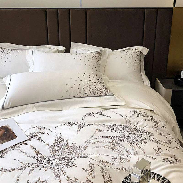 Exquisite Floral Elegance 1000TC Egyptian Cotton Bedding Set - Julia M LifeStyles