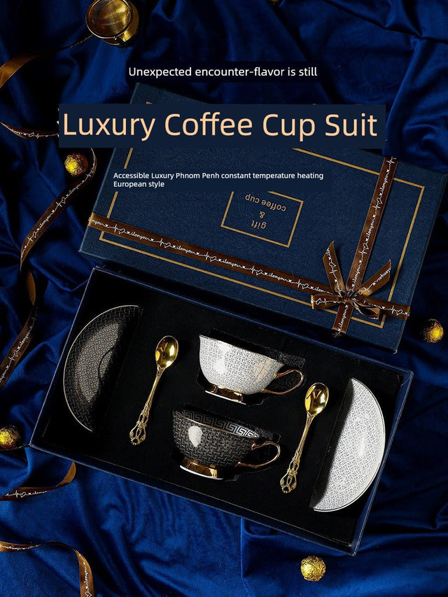 Fancy Accessible Luxury Bone China Coffee Cup High - Grade Exquisite Ceramic European Tea Cup Tea Set Cup Classy Gift Set - Julia M LifeStyles