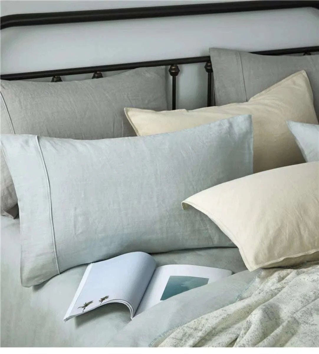 Farmhouse Linen Bedding Set - Julia M LifeStyles