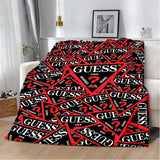 Fashion Letter G-Guesses Printed Blanket Picnic Blankets Warm Blanket Soft and Comfortable Blanket Home Travel Birthday Gift - Julia M LifeStyles