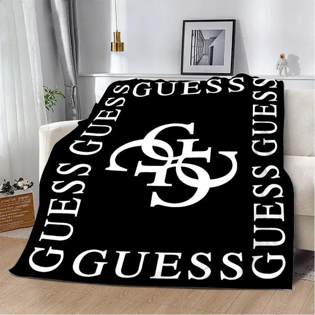 Fashion Letter G-Guesses Printed Blanket Picnic Blankets Warm Blanket Soft and Comfortable Blanket Home Travel Birthday Gift - Julia M LifeStyles