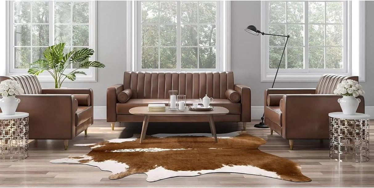 Faux Fur Animal Cow Hide Carpet,Sturdy and Large Size Cow Print Rugs, Suitable for Bedroom Living Room Western Decor - Julia M LifeStyles