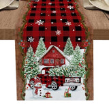 Festive Linen Christmas Table Runner - Julia M LifeStyles