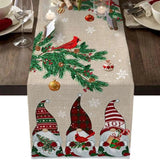 Festive Linen Christmas Table Runner - Julia M LifeStyles