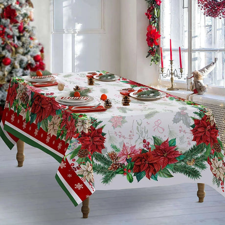 Festive Snowflake Tablecloth - Julia M LifeStyles