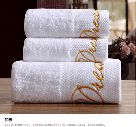 Five-Star Hotel Towel and Bath Towel Cotton Three-Piece Set Adult Thick White Soft Wearable All Cotton Soft Absorbent - Julia M LifeStyles