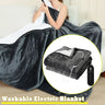 Flannel & Sheepskin Electric Blanket with 9 Heat Settings and Auto Shut - Off - Julia M LifeStyles