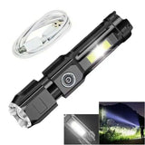 Flashlight - Strong Light Rechargeable Zoom Giant Bright Xenon Special Forces Portable Led Luminous) - Julia M LifeStyles