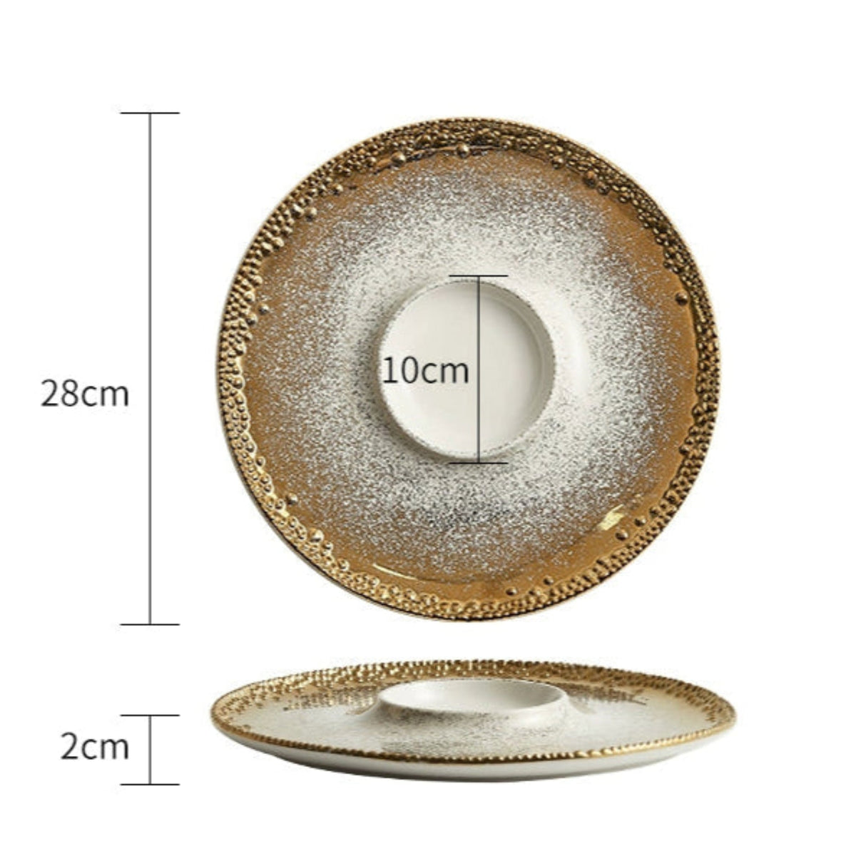 Flat Tray Fancy Steak Meal Dish For Home Creative and Slightly Luxury Western Tableware Ceramic Plate - Julia M LifeStyles