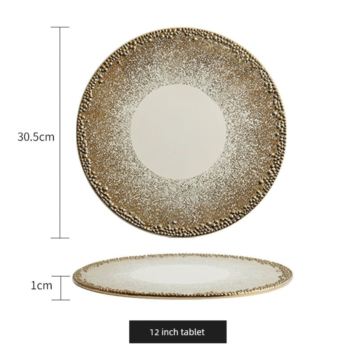 Flat Tray Fancy Steak Meal Dish For Home Creative and Slightly Luxury Western Tableware Ceramic Plate - Julia M LifeStyles