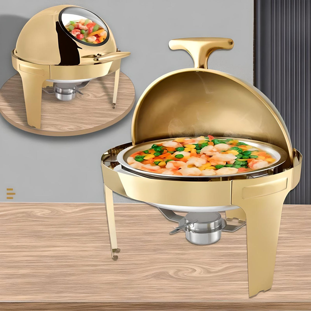 Flip - Top Stainless Steel Food Warmer - Julia M LifeStyles