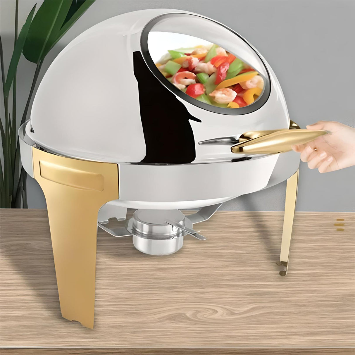 Flip-Top Stainless Steel Food Warmer - Julia M LifeStyles