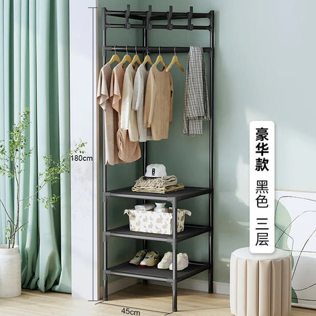 Floor bedroom clothes rack - Julia M LifeStyles