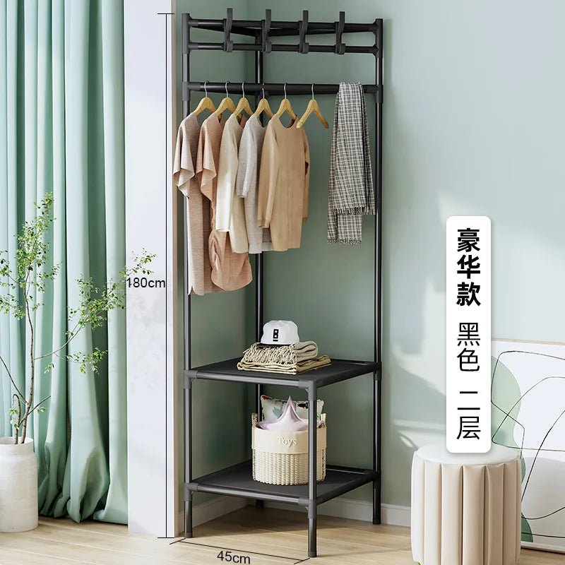 Floor bedroom clothes rack - Julia M LifeStyles