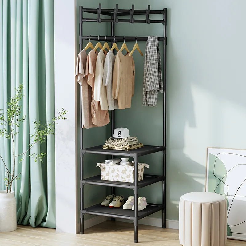 Floor bedroom clothes rack - Julia M LifeStyles