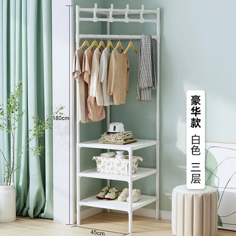 Floor bedroom clothes rack - Julia M LifeStyles