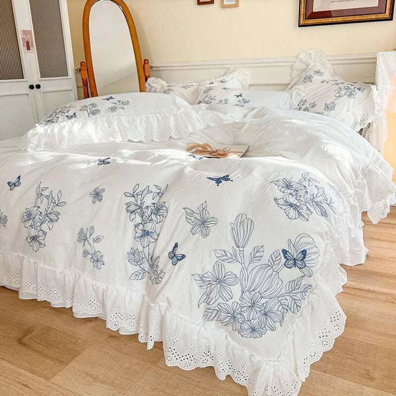 Floral Dream - 100% Washed Cotton Bedding - Julia M LifeStyles