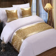 Floral Jacquard Bed Runner - Elegant and Luxurious. - Julia M LifeStyles