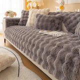 Fluffy Rabbit Plush Sofa Cover - Julia M LifeStyles