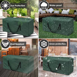 Garden Furniture Cushion Storage Bag Waterproof Anti-UV Rectangle Outdoor Furniture Protective Cover Christmas Tree Storage Bag - Julia M LifeStyles