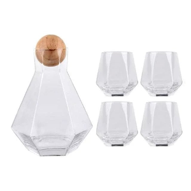 Geometric Glass Water Pots Set - Julia M LifeStyles