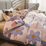 Girl's Pastoral Plant Print Comforter Set - Julia M LifeStyles