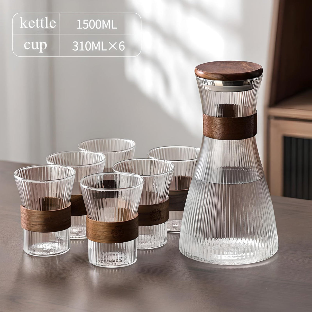 Glass Cup Set: Creative Heat - resistant Water Glass - Luxe Elegance - Julia M LifeStyles