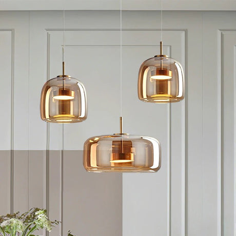 Glass Pendant Light light luxury pendant Lamp Deco Nordic Led Hanging Light Fixtures Bedroom Modern Luminaire Suspension lamp - Julia M LifeStyles