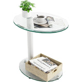 Glass Round End Table - Julia M LifeStyles