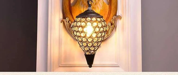 Glass Stone Wall Lamp - Unique Art Deco Style wall lighting fixtures Julia M Home & Kitchen   