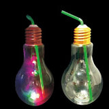 Glowing Light Bulb Cocktail Cup Plastic Bar Party Mixing Drinking Wine Glass LED Sparkling Juice Beverage Smoothie Mug - Julia M LifeStyles