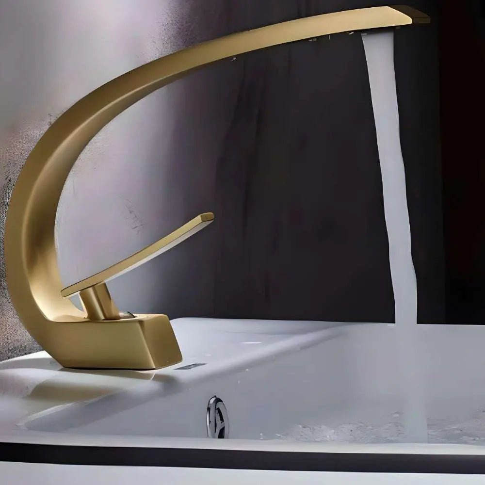 Gold Basin Faucet - Elegant Design - Julia M LifeStyles