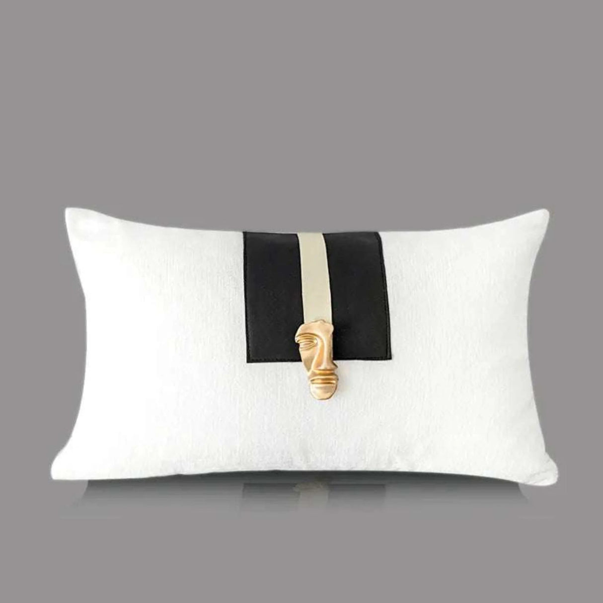 Gold Face Couch Pillow Cover pillowcases & shams Julia M Home & Kitchen   
