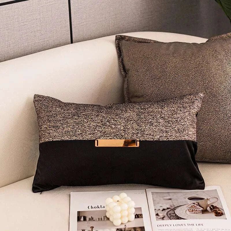 Gold Face Couch Pillow Cover - Julia M LifeStyles