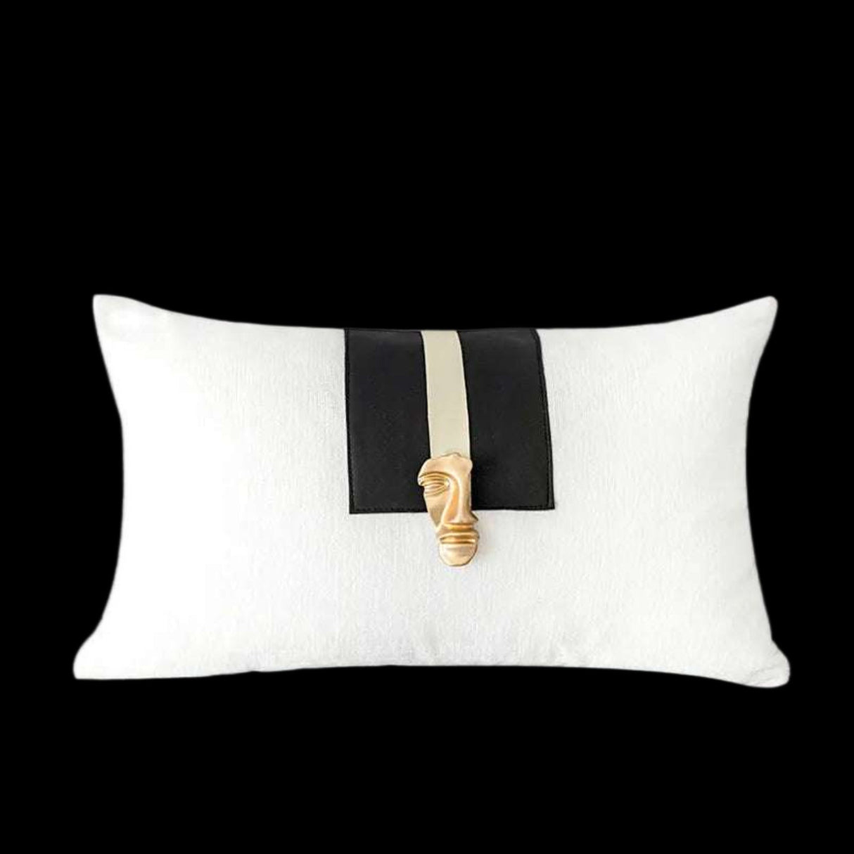 Gold Face Couch Pillow Cover - Julia M LifeStyles