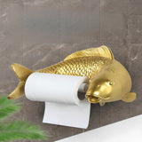 Gold Fish Creative Toilet Paper Roll Holder - Julia M LifeStyles