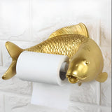 Gold Fish Creative Toilet Paper Roll Holder - Julia M LifeStyles