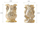 Gold Frosted Porcelain Vase - Julia M LifeStyles