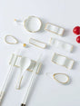 Gold - painted Ceramic Chopstick Rest - Julia M LifeStyles