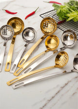 Gold Plated Stainless Steel Hot Pot Ladle & Soup Spoon - Julia M LifeStyles