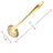 Gold Plated Stainless Steel Hot Pot Ladle & Soup Spoon - Julia M LifeStyles