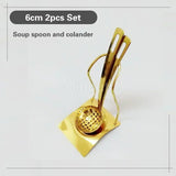 Gold Plated Stainless Steel Hot Pot Ladle & Soup Spoon - Julia M LifeStyles