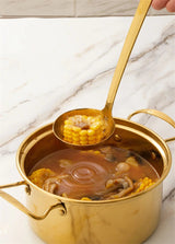 Gold Plated Stainless Steel Hot Pot Ladle & Soup Spoon - Julia M LifeStyles