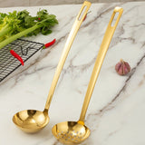 Gold Plated Stainless Steel Hot Pot Ladle & Soup Spoon - Julia M LifeStyles