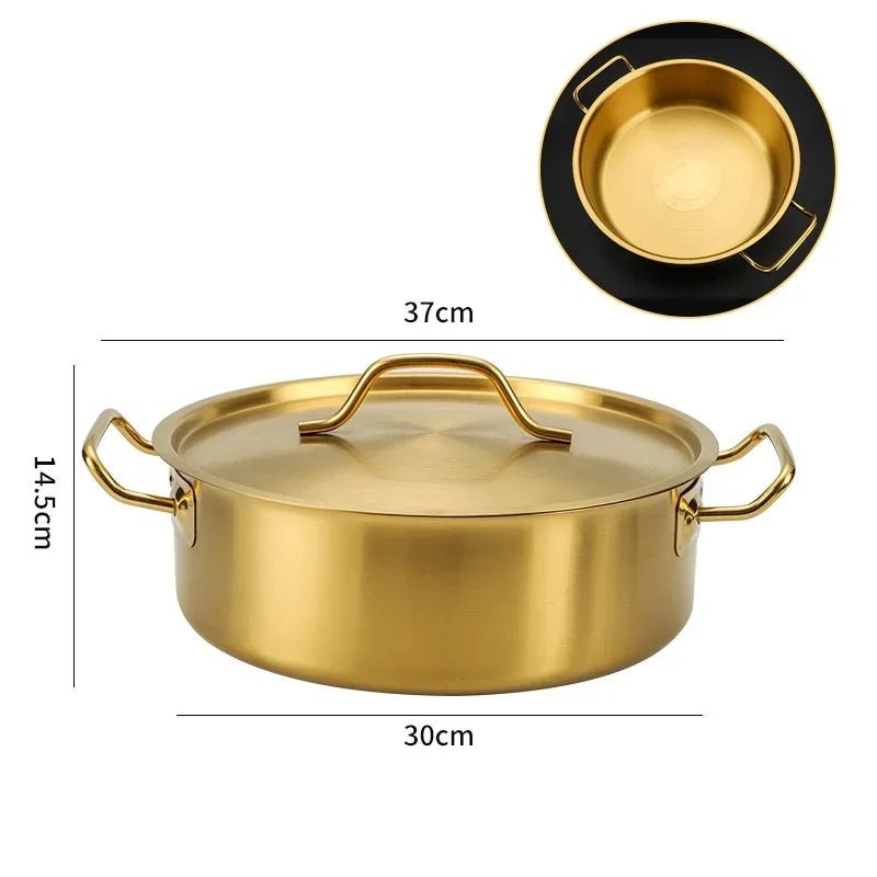 Gold Plated Stainless Steel Hot Pot Ladle & Soup Spoon - Julia M LifeStyles