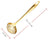 Gold Plated Stainless Steel Hot Pot Ladle & Soup Spoon - Julia M LifeStyles