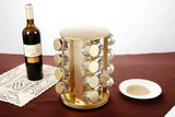 Gold Rotating Spice Rack with 16 Jars - Julia M LifeStyles